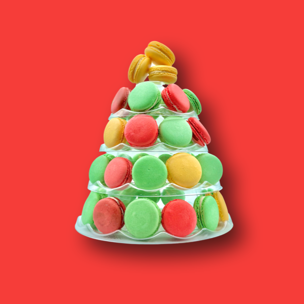 christmas macaron tower